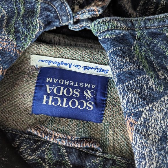 SCOTCH & SODA Floral Jacquard Denim Jacket - Picture 5 of 7